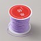 Nylon Chinese Knotting Cord, DIY Material for Jewelry Making, Lilac, 0.8mm, about 21.87 Yards(20m)/Roll