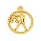 Twelve Constellations Alloy Pendants, Libra, 22.5x19x2.5mm, Hole: 1.8mm