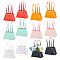 12Pcs 6 Colors Trapezoid Paper Flower Storage Bags with Handle, Bouquet Packaging Bags for Florist Shop, Mixed Color, 28.5x21x0.3cm, 2pcs/color
