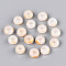 3/0 Baking Paint Glass Beads, Round Hole, Rondelle, Cornsilk, 5~5.5x3~3.5mm, Hole: 1.6~1.8mm, about 3750pcs/pound