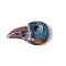 Natural Indian Agate Pendants, Bird, 23x43mm, Hole: 5mm