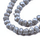 Chapelets de perles en verre électroplaqué&nbsp;EGLA-A034-P2mm-A16-3