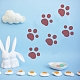 FINGERINSPIRE Easter Bunny Footprint Stencil 30x30cm Bunny Tracks Stencil Template Easter Eggs Painting Stencil Plastic Rabbit Feet Pattern Painting Stencil Reusable Stencil for Easter Home Decor DIY-WH0383-0016-7
