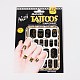 Mixed Style Removable Fake Temporary Tattoos Paper Stickers AJEW-O025-06-2