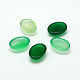 Teints cabochons ovales de jade naturel G-K021-25x18mm-02-3