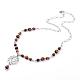 Natural & Synthetic Mixed Stone Pendant Necklaces NJEW-P191-B-2
