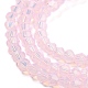 Hebras de perlas de vidrio transparentes pintadas para hornear DGLA-F029-J2mm-08-4