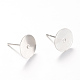 Accessoires de puces d'oreilles en 304 acier inoxydable X-STAS-T007-8mm-01-1