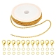 Bausatz für DIY-Kettenarmband-Halskette DIY-YW0005-82G-1