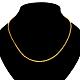 Real 18K Gold Plated Eco-Friendly Brass Wheat Chains for Necklaces NJEW-BB07847-G-3