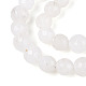 Gefärbt natürlichen weißen Jade Perlen Stränge&nbsp;G-T139-6mm-60-26-3