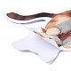 漫画の紙ステッカー  DIYスクラップブッキング用  クラフト  猫の形  40~60x38.5~55x0.1mm  50個/袋 STIC-E005-06D-7