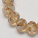 Handmade Imitate Austrian Crystal Faceted Rondelle Glass Beads X-G02YI0Q1-1