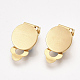 Accessoires de boucles d'oreilles clips à vis en 304 acier inoxydable STAS-T045-33B-G-1