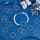 Unicraftale 50Pcs Tibetan Style Alloy Linking Rings FIND-UN0002-01AS-2