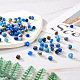 Craftdady 240 Stück 8 Farben gefärbte natürliche Sesam-Jaspis/Kiwi-Jaspis-Unterlegscheibe-Perlen G-CD0001-11-8