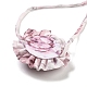 Flower Pattern Fabric Rose Tie Choker Necklaces for Women NJEW-Z022-01E-3