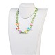 (venta de fábrica de fiestas de joyería) conjuntos de joyas para niños con cuentas acrílicas SJEW-JS00988-05-7
