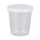 計量カッププラスチック工具  目盛り付きカップ  ホワイト  4x4.3cm  容量：30ml（1.01fl.oz） AJEW-P092-03-2