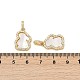 Латунные микро проложить кубического циркония подвески KK-U058-20G-3