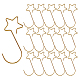 Cintres à crochet en étoile de fer XMAS-PW0001-075A-1