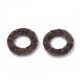 Faux Mink Fur Covered Linking Rings WOVE-N009-08B-1