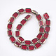 Electroplate Glass Beads Strands EGLA-S188-10E-2