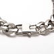 201 Stainless Steel Curb Chains Bracelets BJEW-L499-04P-2