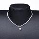 Glass Pearl Beads Pendants Necklaces NJEW-JN02564-01-4
