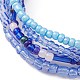 Bracelet multi-brins de perles de graines de verre BJEW-JB09578-5