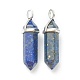 Natural Lapis Lazuli Pendants X-G-M378-01P-A07-2