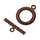 Tibetan Style Alloy Ring Toggle Clasps TIBE-2208-R-FF-2