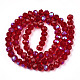 Chapelets de perles en verre électroplaqué EGLA-A034-T2mm-L20-2