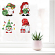 Gorgecraft 6.3x6.3 Weihnachts-Fensteraufkleber DIY-WH0235-039-6