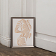 Fingerinspire stencil per pittura del corpo umano 8.3x11.7 pollice riutilizzabile linea femminile modello di disegno del corpo silhouette del corpo di una donna stencil decorativo per dipingere su legno DIY-WH0396-0152-6