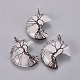 Natural Quartz Crystal Tree of Life Wire Wrapped Pendants G-L520-E06-R-NF-1