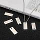 304 Stainless Steel Stamping Blank Tag Pendants STAS-S028-05-5