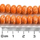 Fili di perline tinti di diaspro imperiale sintetico G-D077-E01-01F-5