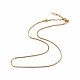 Placage ionique (ip) 304 collier de chaîne de serpent rond en acier inoxydable pour hommes femmes NJEW-K245-012A-1