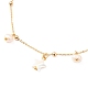 Brass Cable Chain Anklets AJEW-AN00328-2