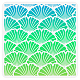 ペット中空アウト図面絵画ステンシル  DIYスクラップブック用  フォトアルバム  イチョウの葉模様  30x30cm DIY-WH0391-0246-1