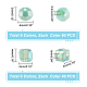 Pandahall elite 600 pièces 12 brins de perles de verre électrolytiques de style EGLA-PH0002-34-3