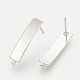 Accessoires de clous d'oreilles en laiton KK-T029-11P-2