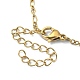 Ожерелья-цепочки Фигаро из хирургической нержавеющей стали с ионным покрытием (ip) 316 для женщин NJEW-D052-04G-3