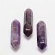 Faceted Natural Amethyst Beads G-K007-35mm-01-1