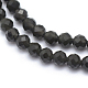 Perles naturelles d'obsidienne X-G-E411-33-3mm-3