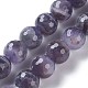 Brins de perles d'améthyste à chevrons naturels G-P428-04B-12mm-2