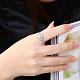 Gorgeous Brass Cubic Zirconia Finger Rings for Women RJEW-BB02383-6-5