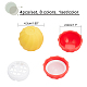 Chgcraft 8 imposta contenitori di sfere di balsamo per labbra vuoti in plastica a 8 colori MRMJ-CA0001-02-2