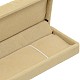 Rectangle impression beige velours colliers boîtes boîtes cadeaux VBOX-D009-10A-4